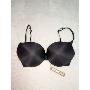 SKIMS Ultimate Push Up Plunge Bra Onyx Black 34DD BA-PLG-9214 NWT